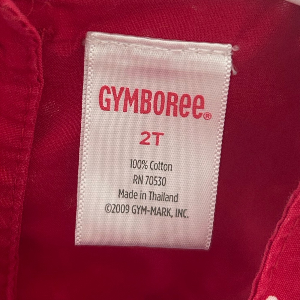 Gymboree Red and White Floral Polka Dot Dress 2T - Picture 5 of 6